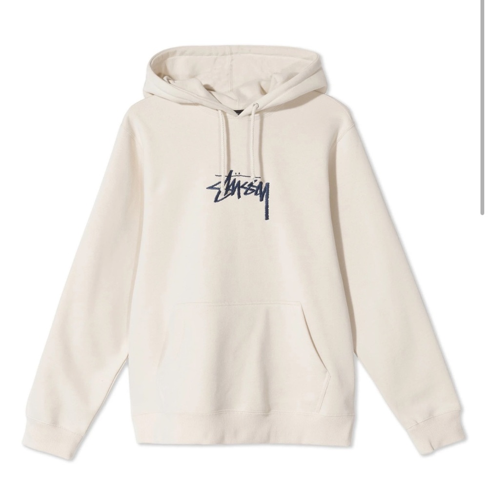 Stussy Cream Sweater Soft Casual Essential